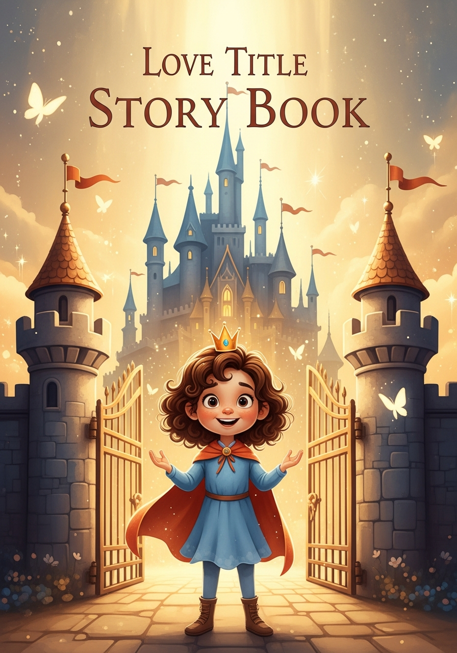 Sample personalized storybook cover featuring a child as the hero