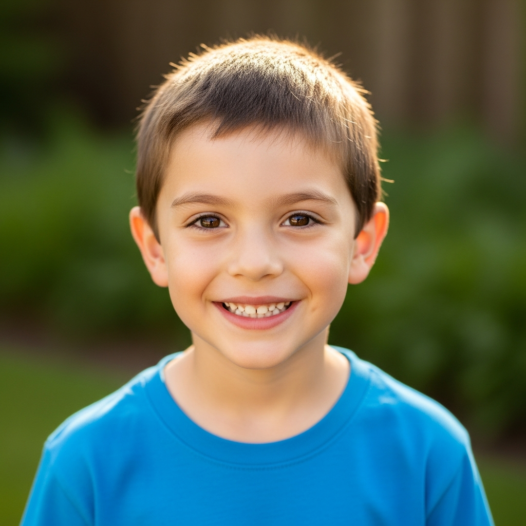 Example child photo uploaded by a parent